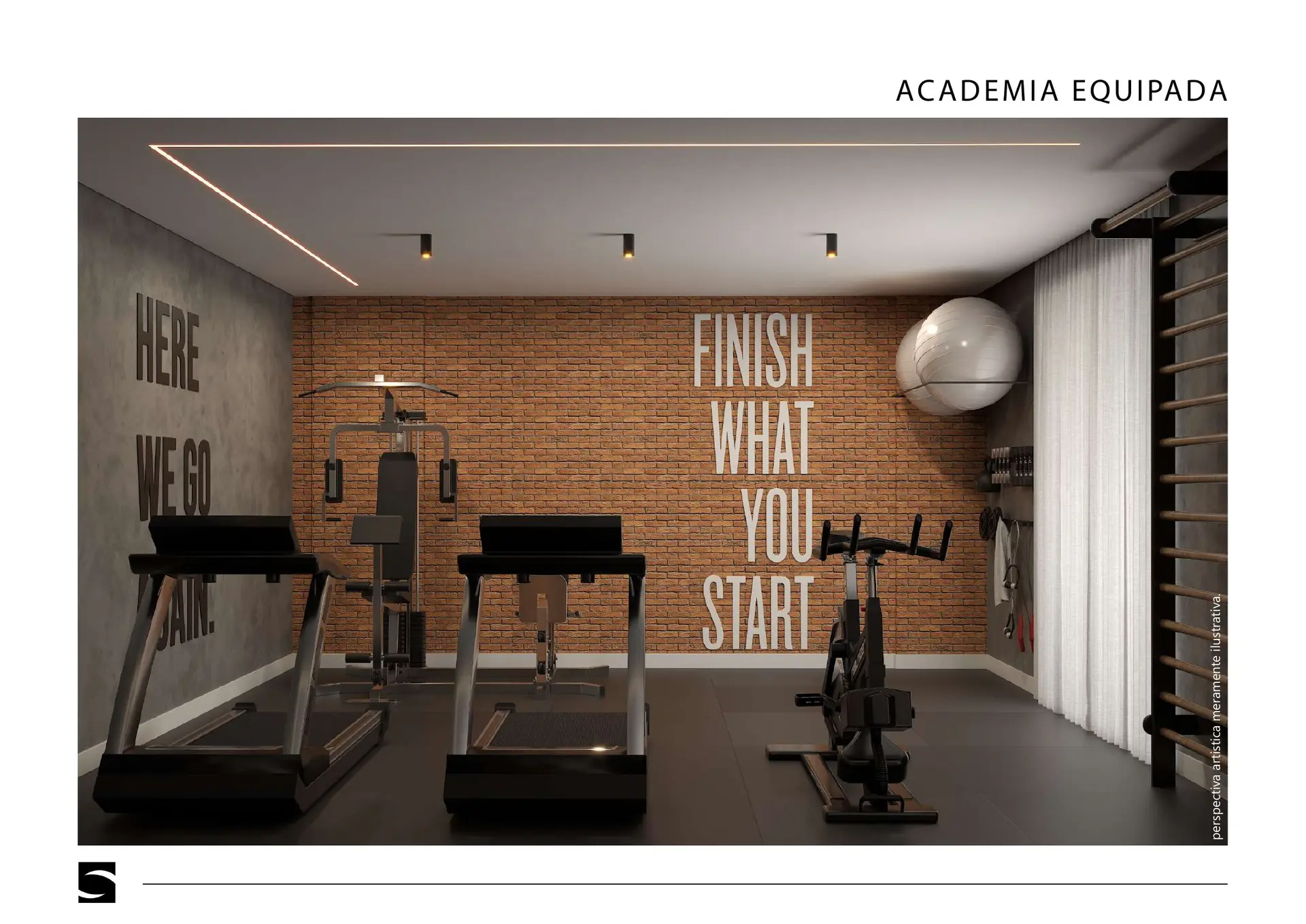 Academia equipada do Residencial Connect